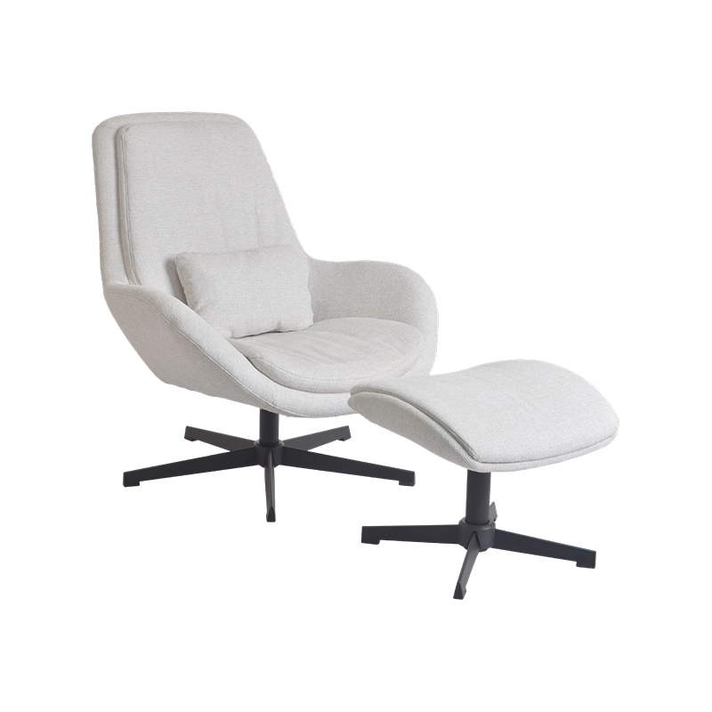 Modern Swivel Recliner Chair with Ottoman
