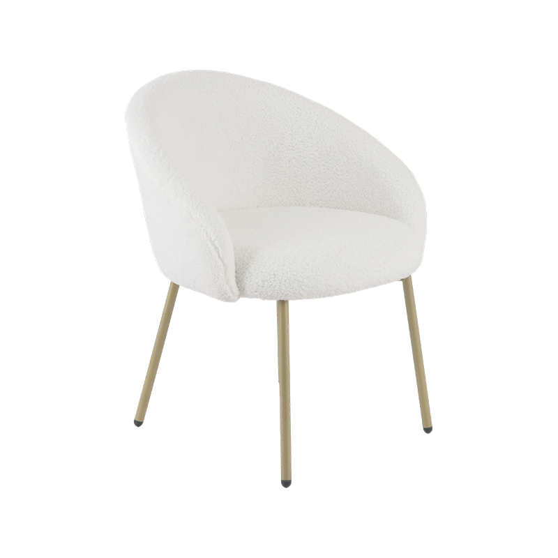 Modern Bouclé Armchair Dining Chair