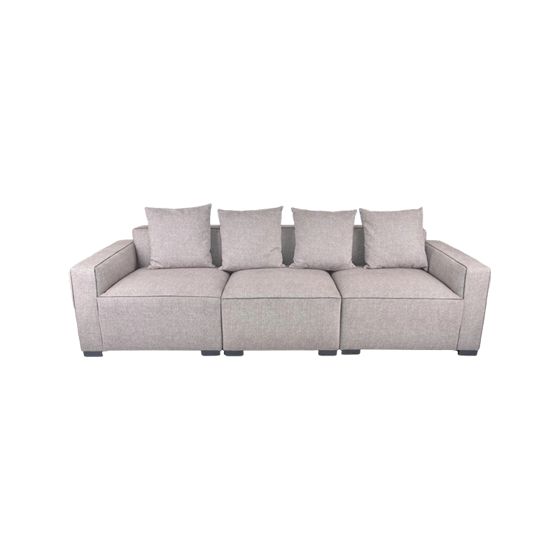 Modern Track Arm Three-Seat Sofa
