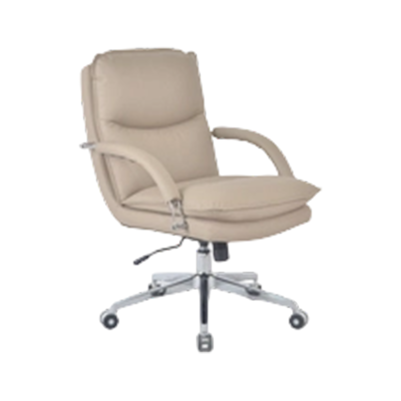 Chrome Frame High-Tech PU Executive Chair With Wide Deep Seat And Chrome Castors