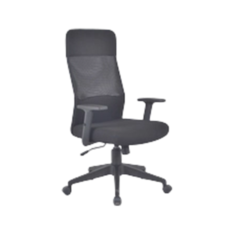 Breathable Mesh-Back Fabric Seat Task Chair With Adjustable Arm Height