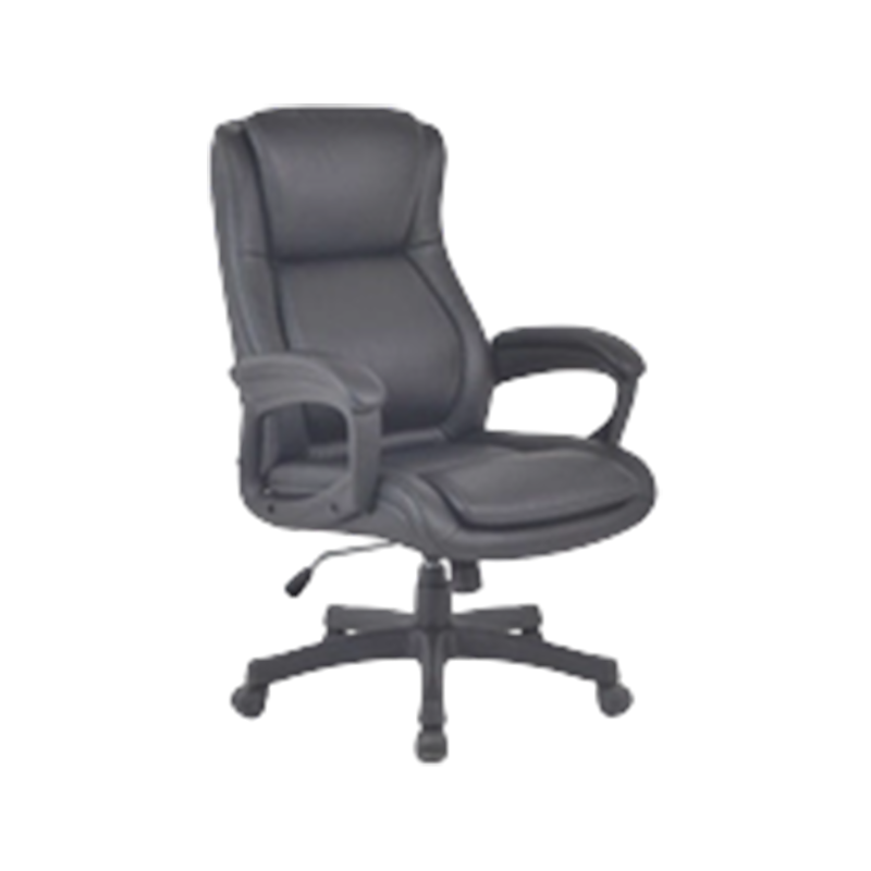 Breathable Synthetic Leather Padded Loop-Arm Task Chair With Butterfly Seat