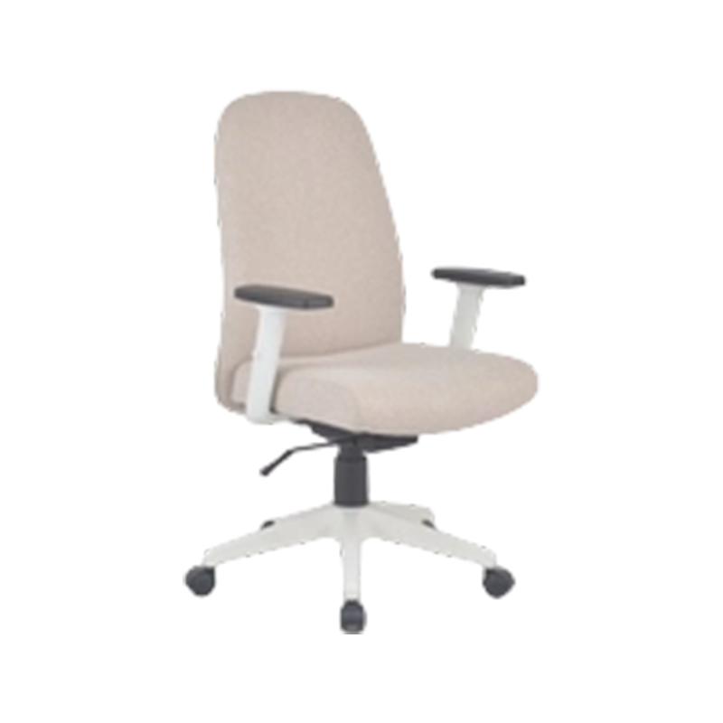 Weight-Balanced Tilt Fabric Task Chair With PU-Padded Height-Adjustable Arms
