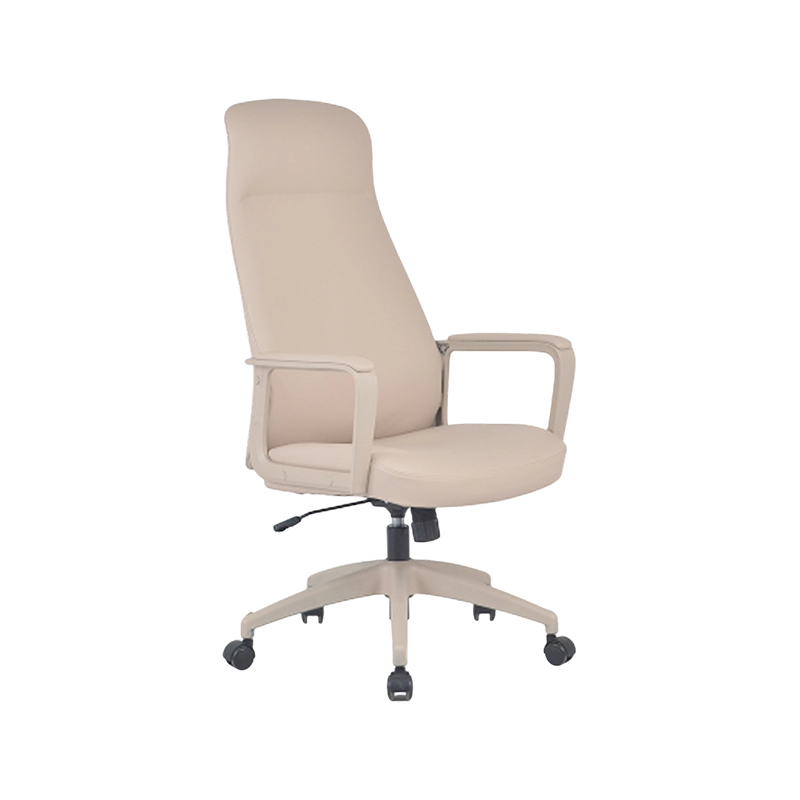 Hi-Tech PU Upholstered Mid-Back Task Chair With Loop Arms And Butterfly Tilt
