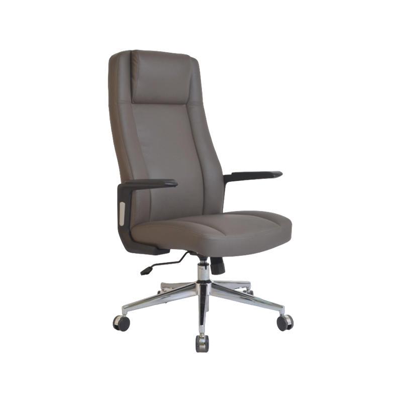 Pocket Spring Seat Hi-Tech PU Executive Chair With Chrome Accents