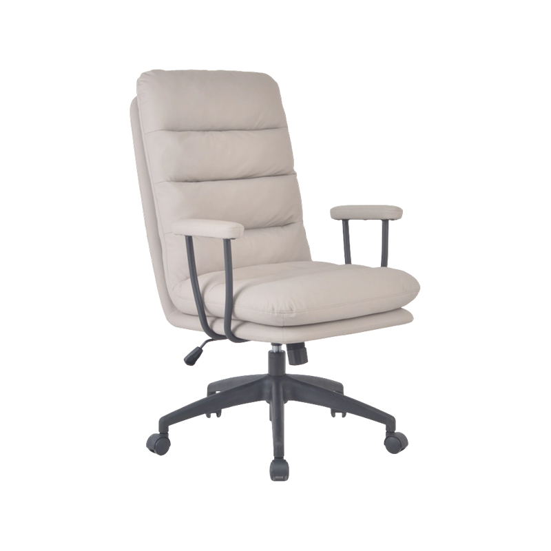 Scratch-Resistant PU Task Chair With Fixed Padded Steel Armrests