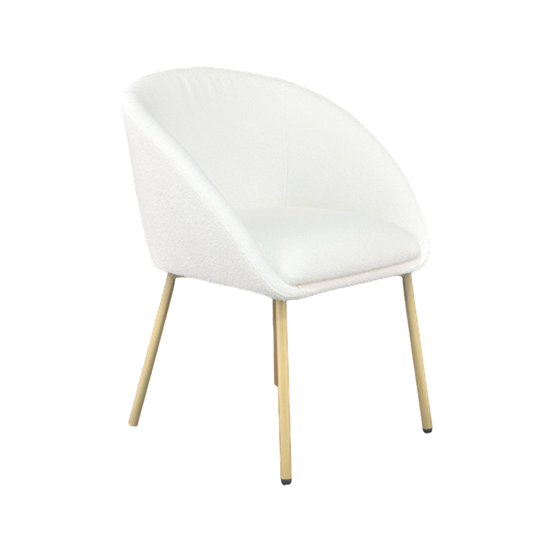 Gold-Leg Luxury-Fabric Dining Chair in SKY Upholstery — Premium Hospitality Grade