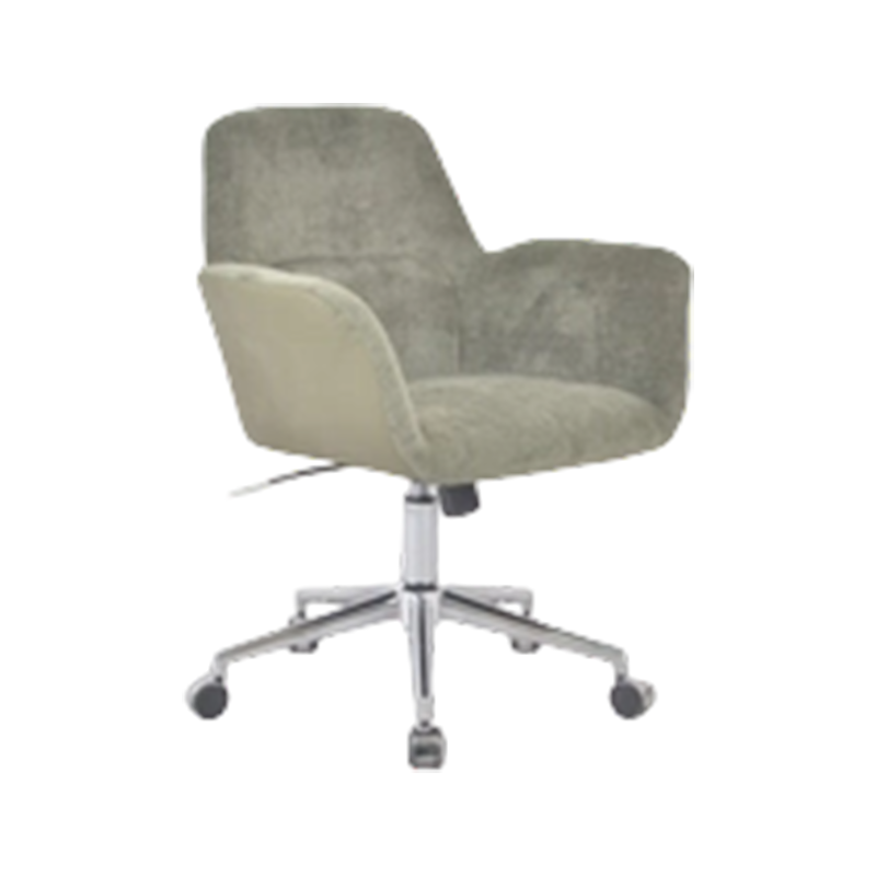 Dual Premium Upholstery Adjustable Dining Chair — Judy Fabric Back With Cole Agate PU Seat